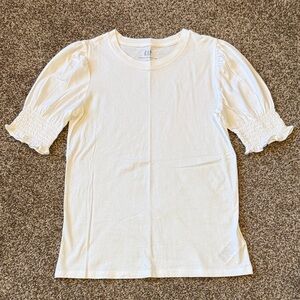 GAP white Puff-Sleeve Tee
